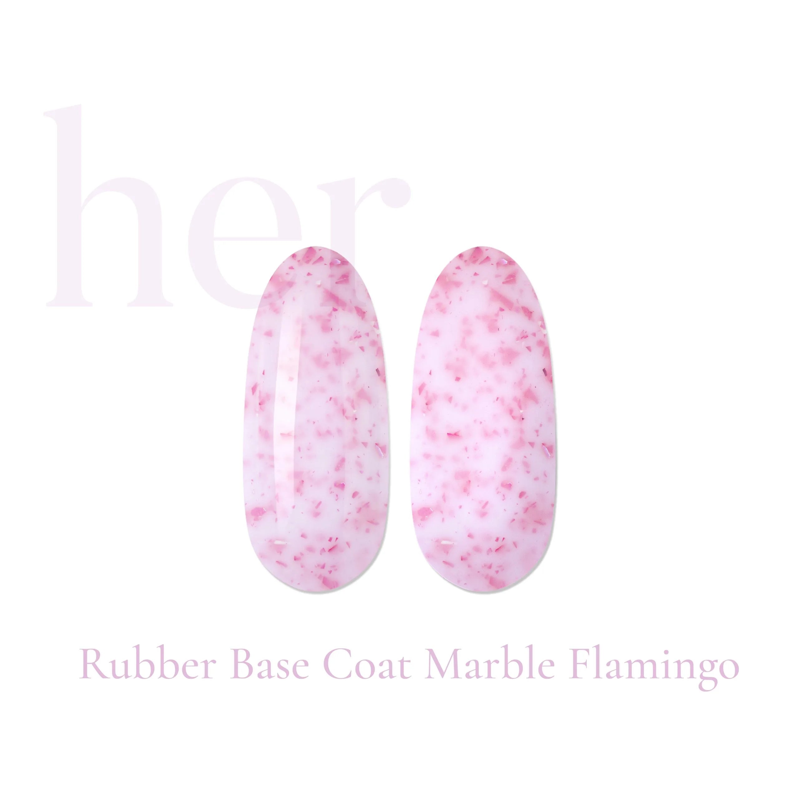 Rubber Base Coat MARBLE FLAMINGO