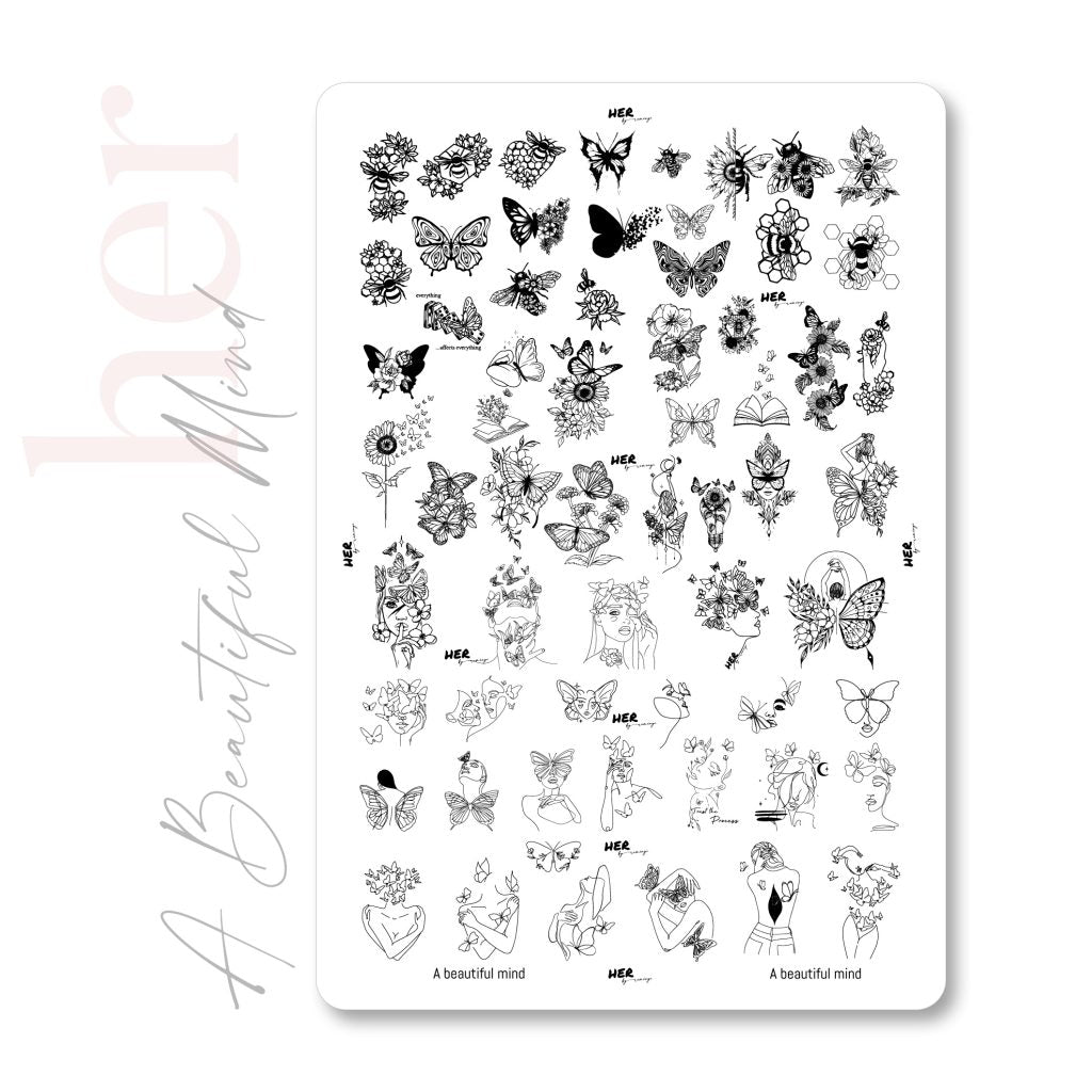 Stamping plate - A BEAUTIFUL MIND