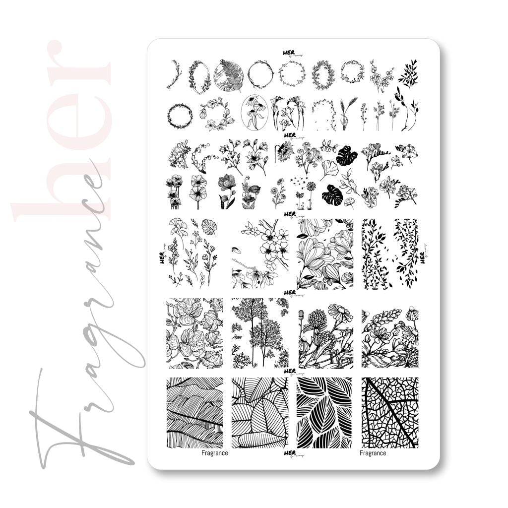 Stamping plate - FRAGRANCE
