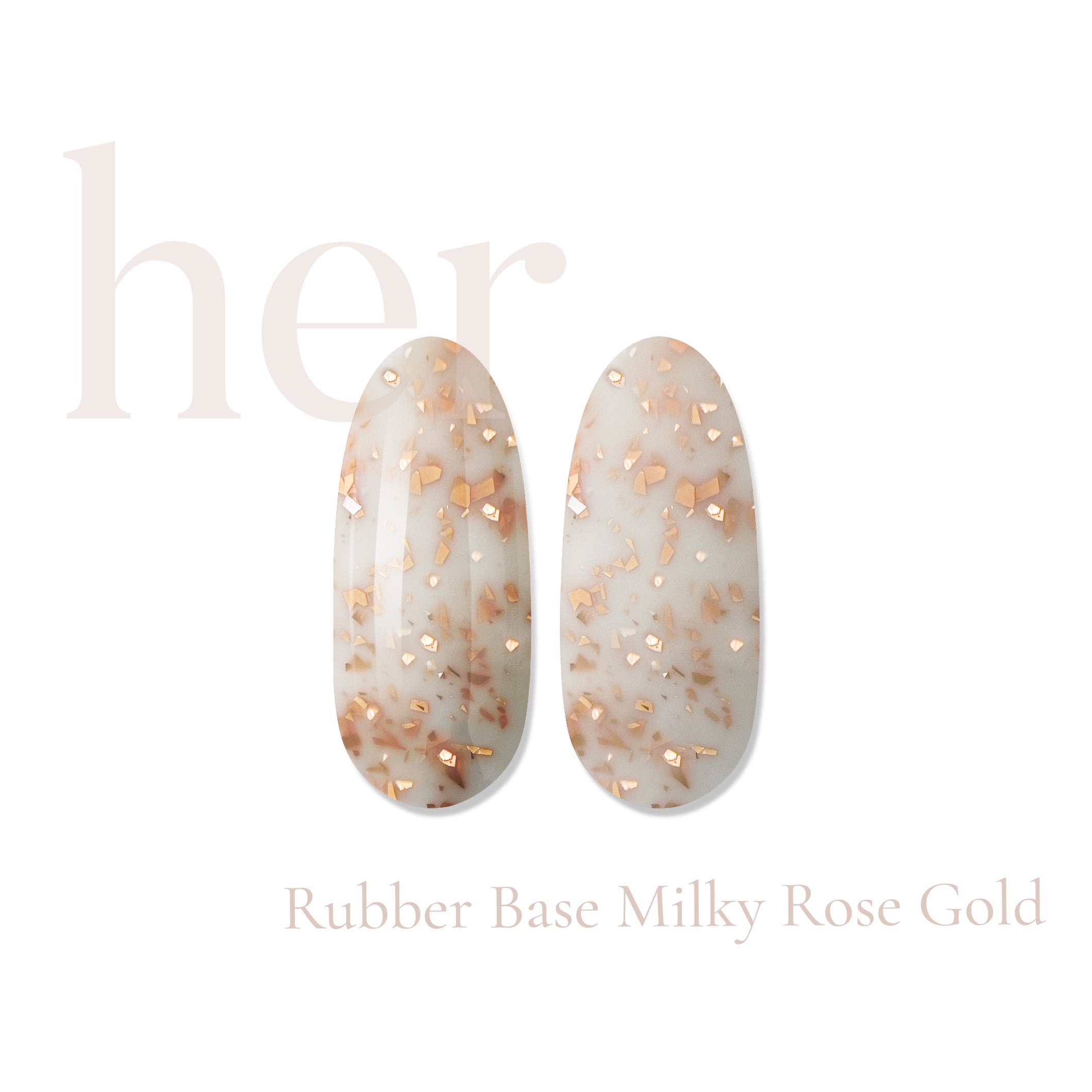 Rubber Base MILKY ROSE GOLD